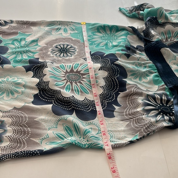 Guess Jeans silk kimono style shirt comfortable stretch navy blue Kimono tunic - Picture 6 of 10